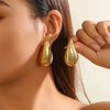 TEARDROP GOLD EARRINGS